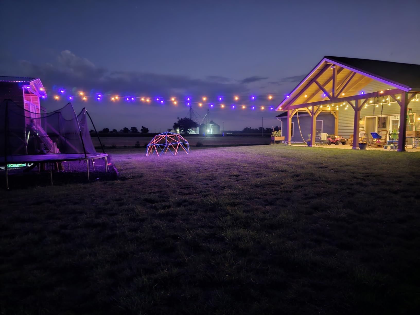 Govee Smart Outdoor String Lights 2, 144ft Outdoor Lights with Dimmable Warm White LED Bulbs, 47 Scene Modes for Patio, Backyard, Balcony, IP65 Waterproof, Works with Alexa, App Control customer photo 2