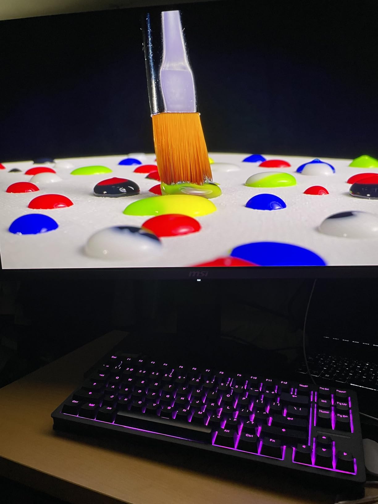 msi MPG 271QRX QD-OLED, 27 OLED Gaming Monitor, 2560 x 1440 (QHD), 0.03ms Response time, 360Hz, True Black HDR 400, HDMI, DP Port, USB Type C, Tilt, Height, Black customer photo 2