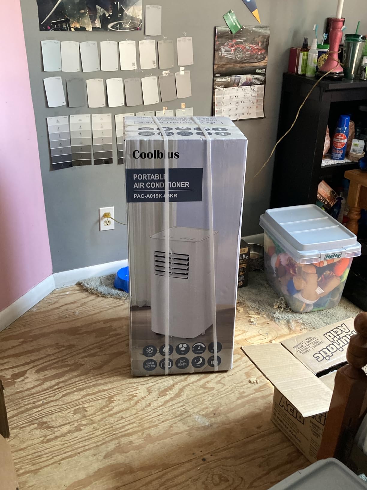 Coolblus Portable Air Conditioners, 8500 BTU Portable AC Cool Up to 360 Sq.Ft, 3 IN 1 with Remote Control, Sleep Mode, Window Kit, No Wall or Window Installation Needed, White customer photo 2