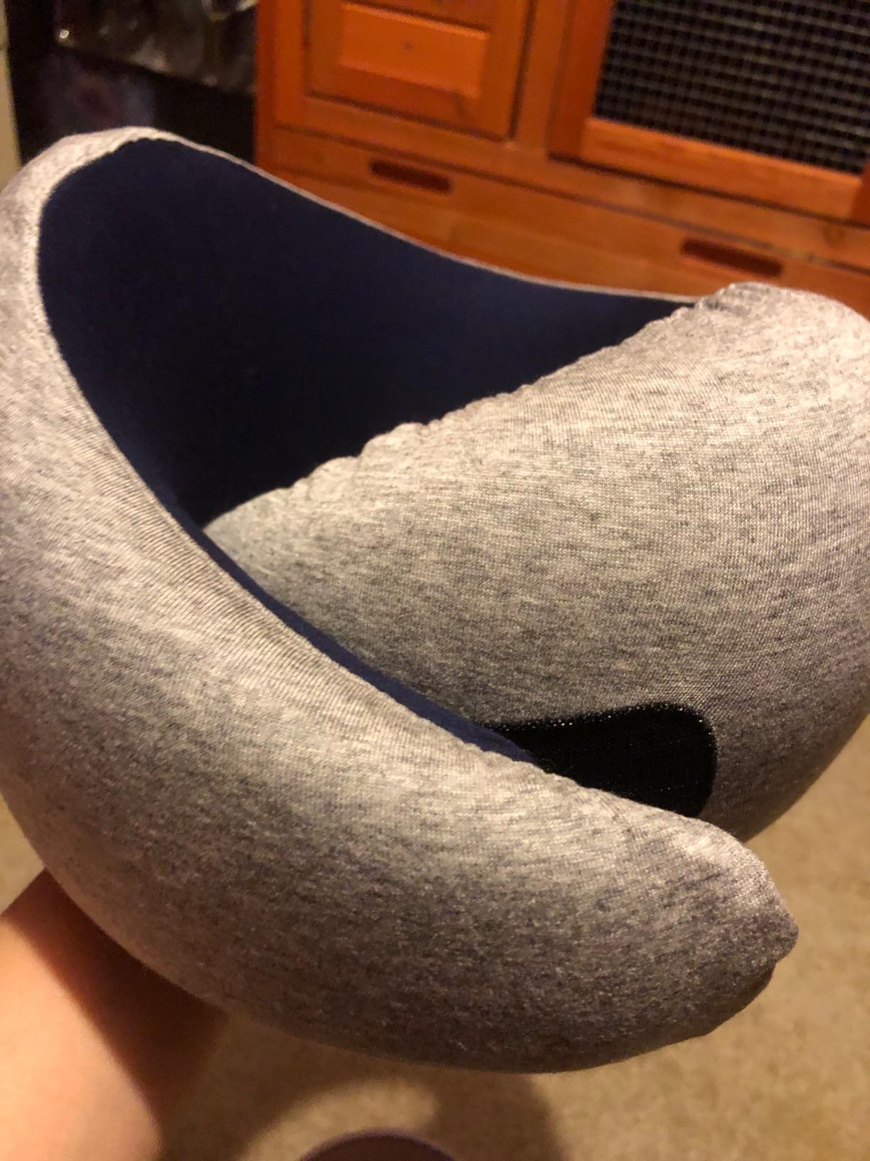 Ostrichpillow Go Neck Pillow, Travel Pillows for Airplanes, Premium Memory Foam Travel Pillow, 360º Ergonomic Design, Asymmetrical Sides, Travel Bag Included, Washable Modal Cover customer photo 1