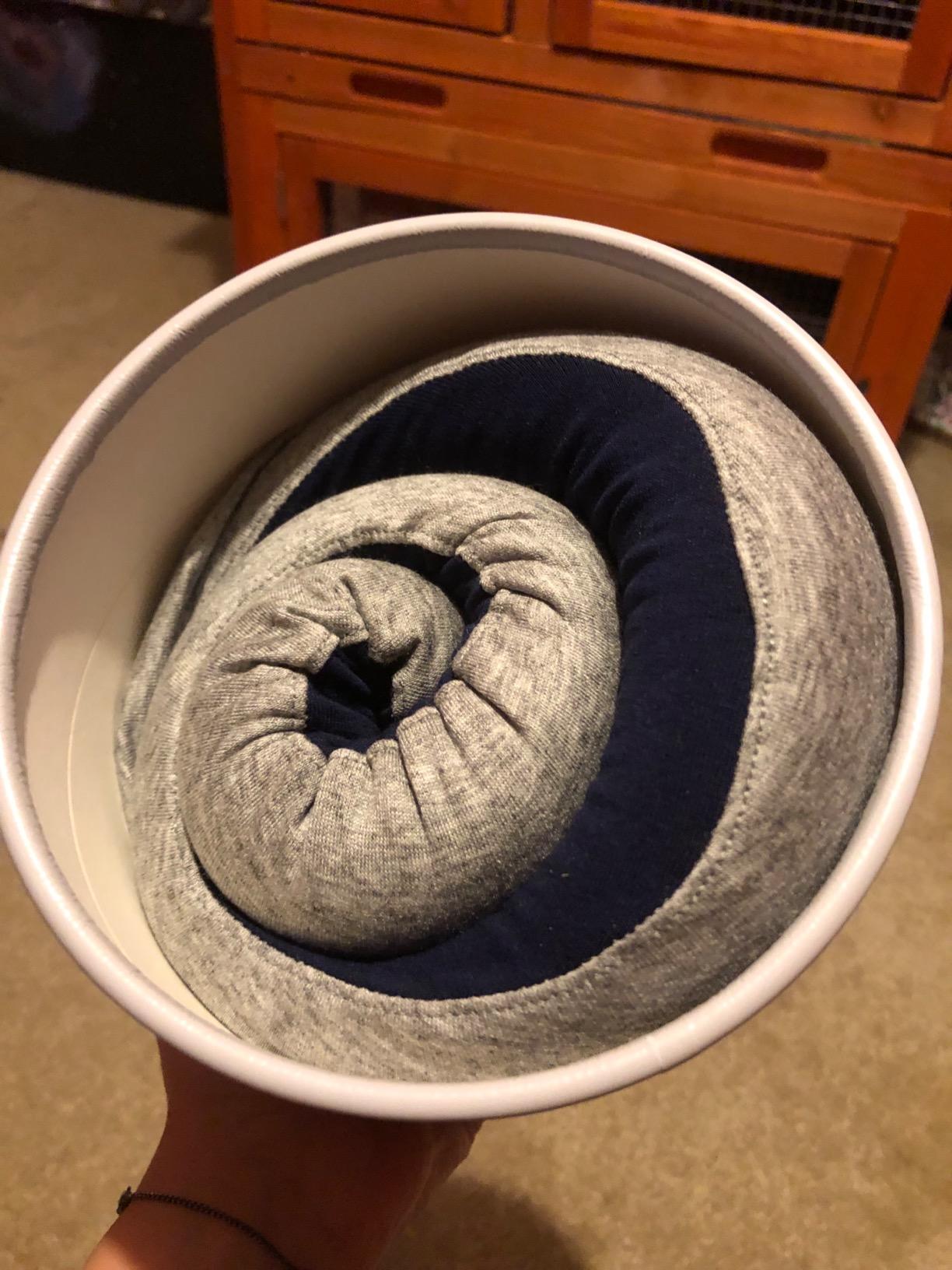 Ostrichpillow Go Neck Pillow, Travel Pillows for Airplanes, Premium Memory Foam Travel Pillow, 360º Ergonomic Design, Asymmetrical Sides, Travel Bag Included, Washable Modal Cover customer photo 2