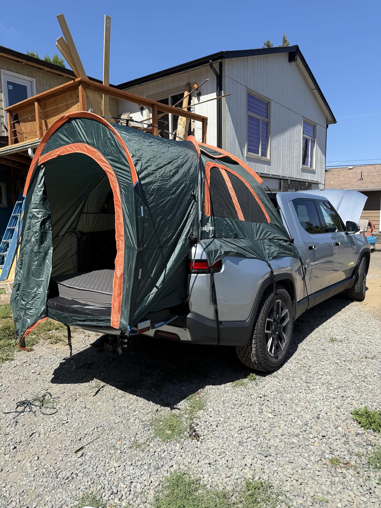 LIBERRWAY Truck Bed Tent for 2 Person, 5.5-5.8 FT Pickup Truck Tent with Waterproof Rainfly Oxford for Camping Travel Outdoor Chevy Silverado 1500 Dodge Ram 1500 Ford F-150 GMC Sierra 1500 customer photo 1