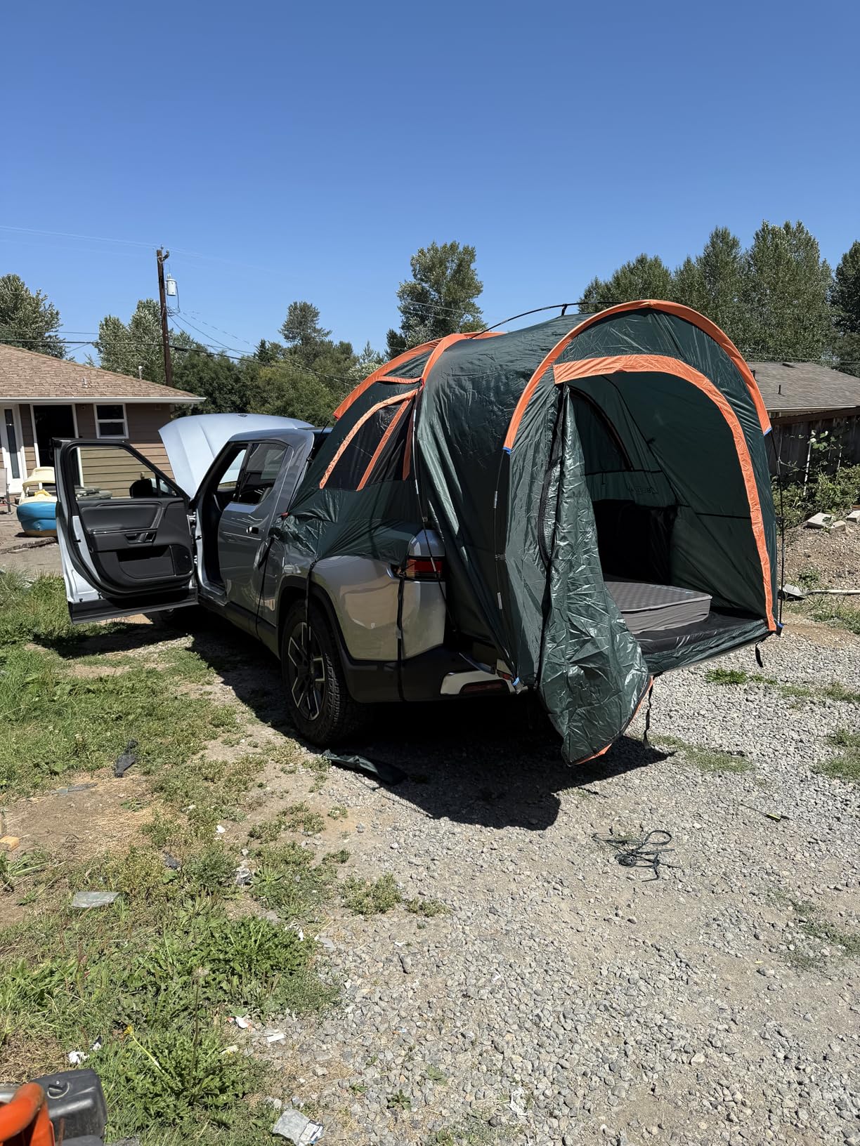 LIBERRWAY Truck Bed Tent for 2 Person, 5.5-5.8 FT Pickup Truck Tent with Waterproof Rainfly Oxford for Camping Travel Outdoor Chevy Silverado 1500 Dodge Ram 1500 Ford F-150 GMC Sierra 1500 customer photo 2