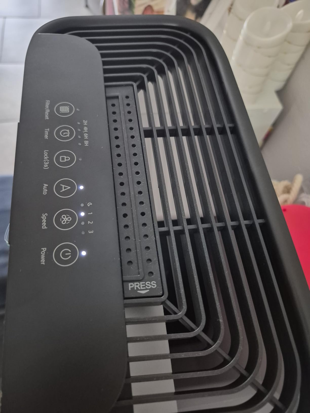 MOOKA H13 HEPA Air Purifier for Home Large Room 2200 Ft² with Washable Filters, Air Cleaner for Smoke Dust Pollen Pets Hair Odor, KJ190 White customer photo 1