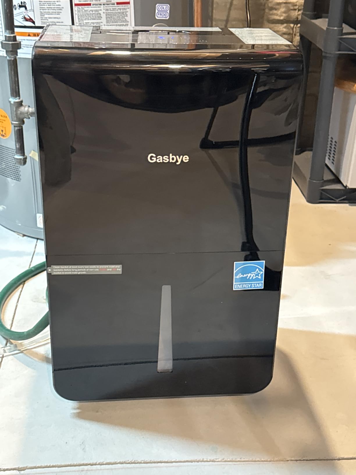 Gasbye 4500 Sq.Ft. 2026 Energy Star Dehumidifier for Basement & Large Rooms with Drain Hose, Max 115 Pints/Day | 45dB Quiet Compressor | 1.7 Gal Water Tank | Auto Shut-Off & Restart, Black customer photo 2