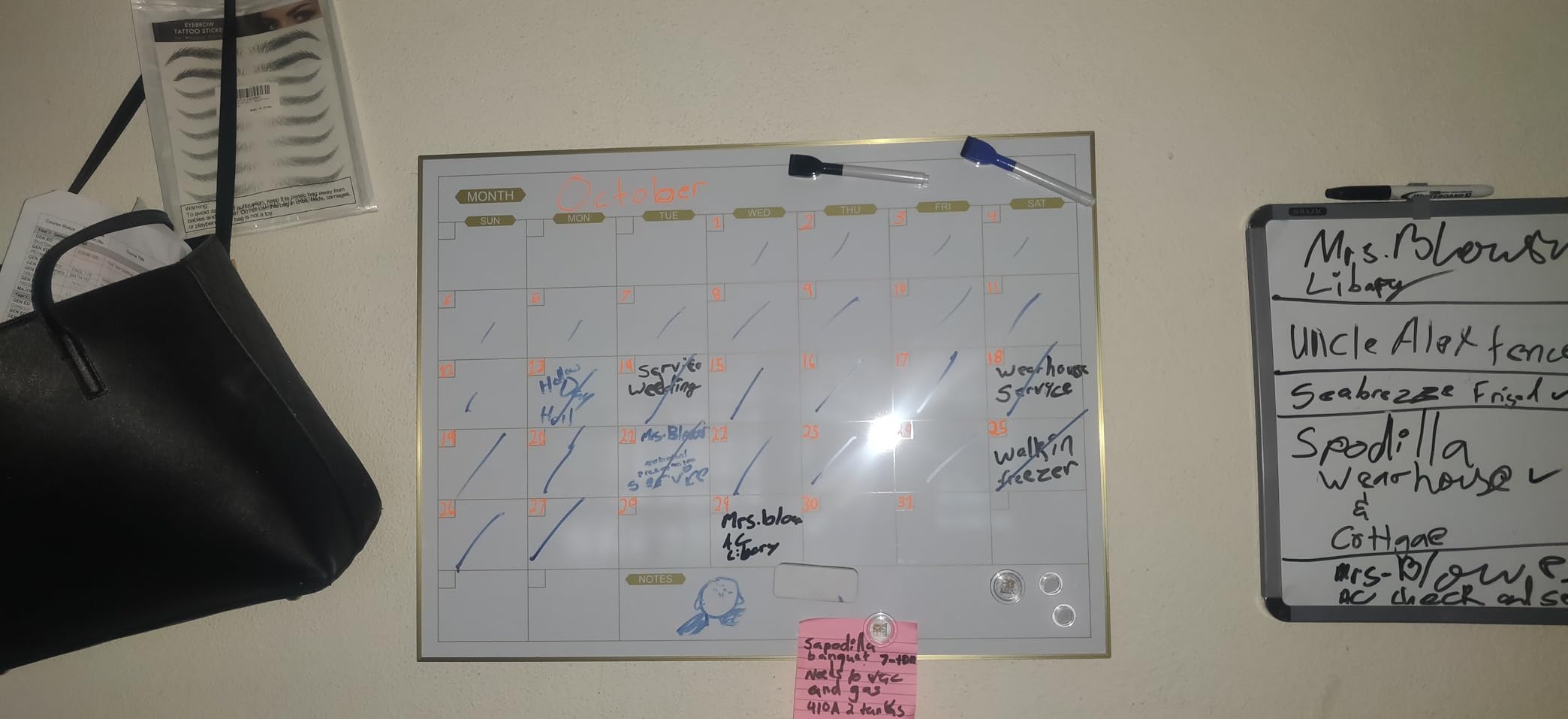 ARCOBIS Monthly Calendar Whiteboard, 24