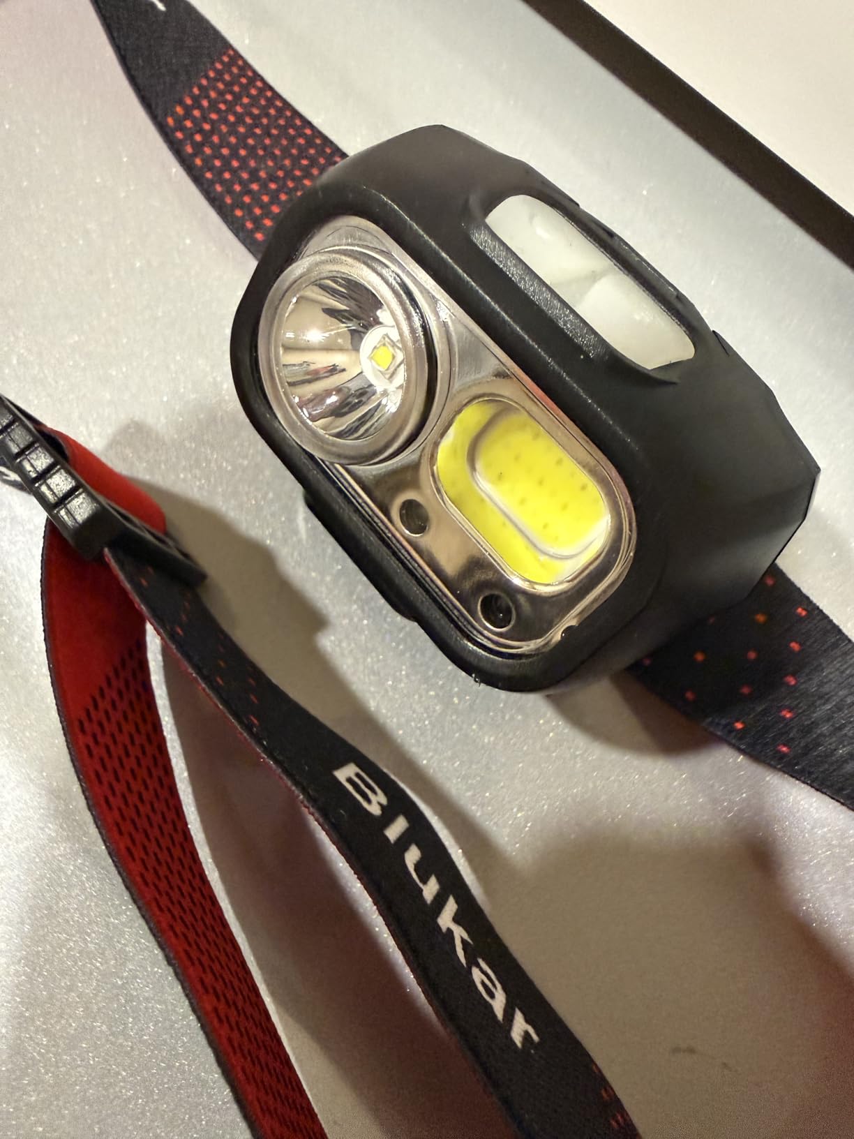 Blukar LED Headlamp Rechargeable, 2000L Super Bright Headlight with Motion Sensor - Dimmable Brightness, 8 Modes, Spotlight & Floodlight & Red Light Combination, IPX5 Waterproof for Hiking, Camping - 2 Pack customer photo 1
