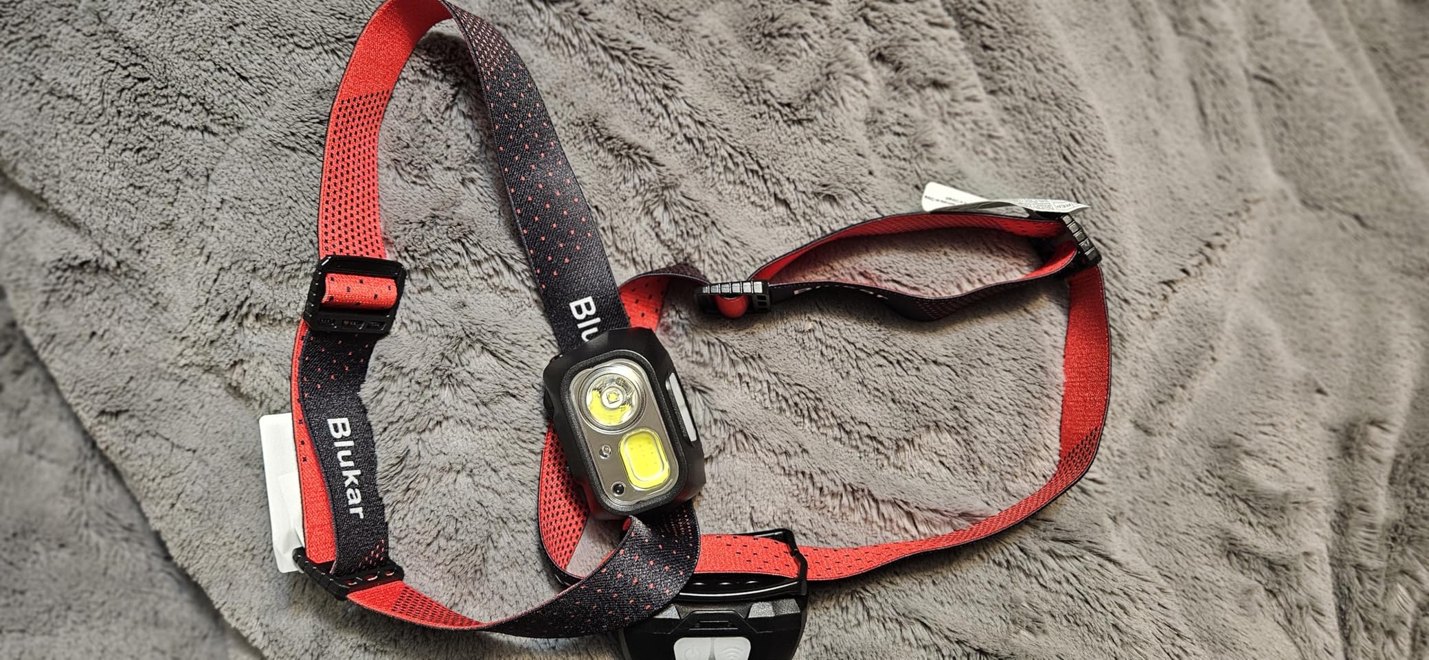 Blukar LED Headlamp Rechargeable, 2000L Super Bright Headlight with Motion Sensor - Dimmable Brightness, 8 Modes, Spotlight & Floodlight & Red Light Combination, IPX5 Waterproof for Hiking, Camping - 2 Pack customer photo 2