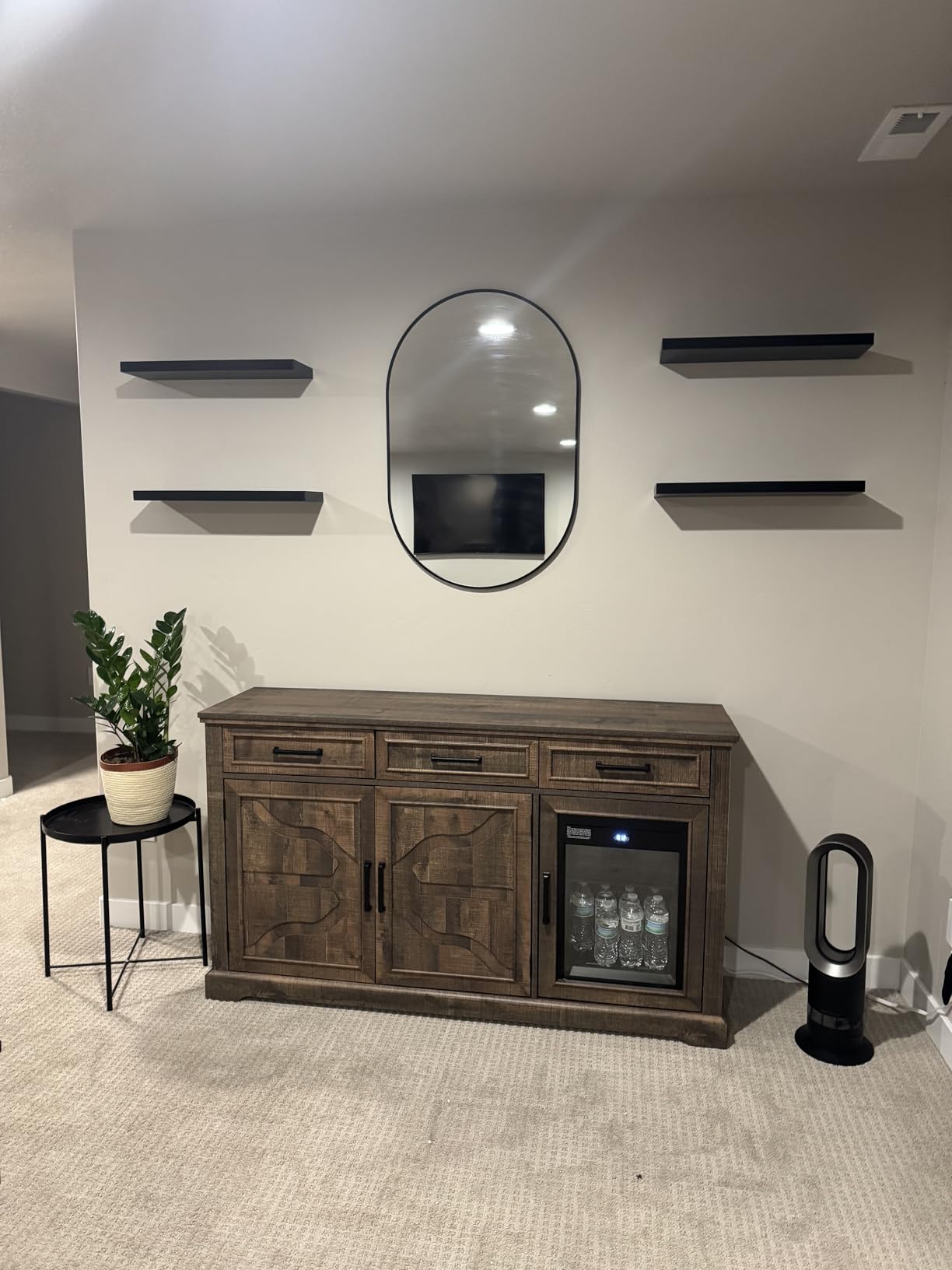 Delma Home Gym Mirror, 54''x28''x2PCS Black Wall Mounted Large Frameless Tempered Glass Wall Mirror for Home Gym, Garage, Bedroom, Bathroom customer photo 1