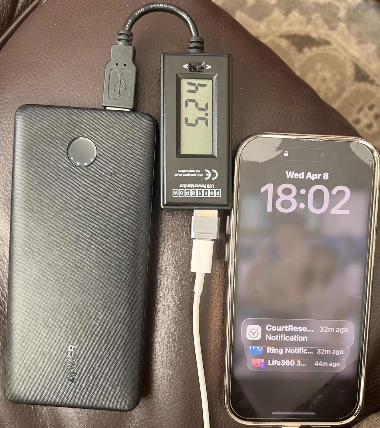 Anker Power Bank (PowerCore 10K), Compact Travel-Ready 10,000mAh Battery Pack with PowerIQ Charging Technology, 5V/3A High-Speed Charging for iPhone, iPad, and More (1, Black) customer photo 1