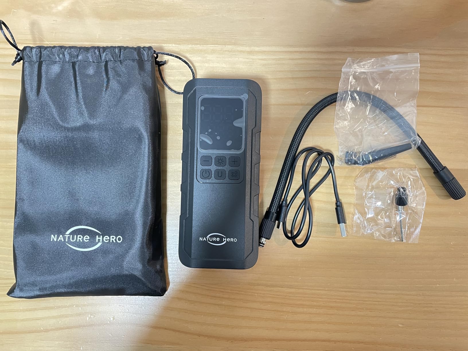 Tire Inflator Portable Air Compressor - 7500mAh Air Pump for Car Tires, 150PSI Cordless Tire Pump with Pressure Gauge & LED Lights - 3X Faster customer photo 2