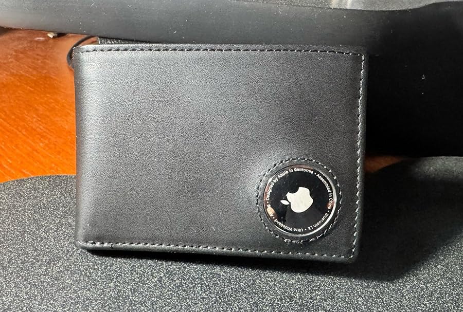 LORZOR AirTag Wallet- Bifold Full Grain Leather AirTag Wallet for Men, Minimalist Front Pocket Wallet with Airtag Holder, RFID Blocking, 12 Card Capacity Gift for Men(Vintage Brown) customer photo 1