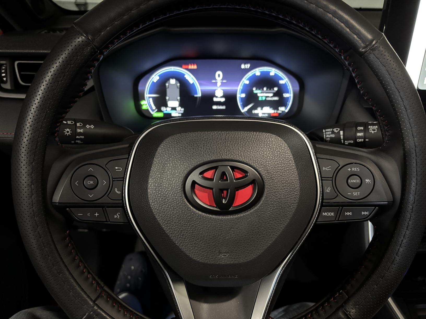 Steering Wheel Cover Standard Size 14.5-15 inch, Non-Slip Car Wheel Cover Protector, Non-Folding Packaging, Microfiber Leather, Black customer photo 1