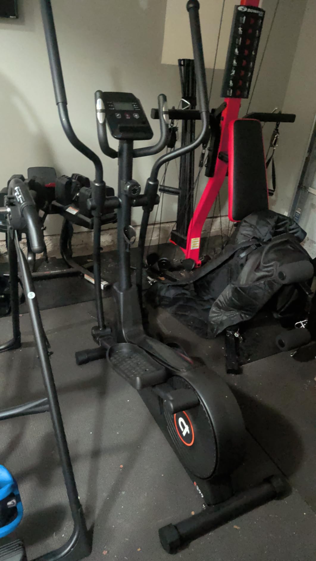 pooboo Elliptical Machine, Elliptical Exercise Machine with 16-Level Resistance&Quiet Magnetic Driving System, Elliptical Machine for Home with LCD Monitor,15.5-17IN Stride, 350LBS Weight Capacity customer photo 1