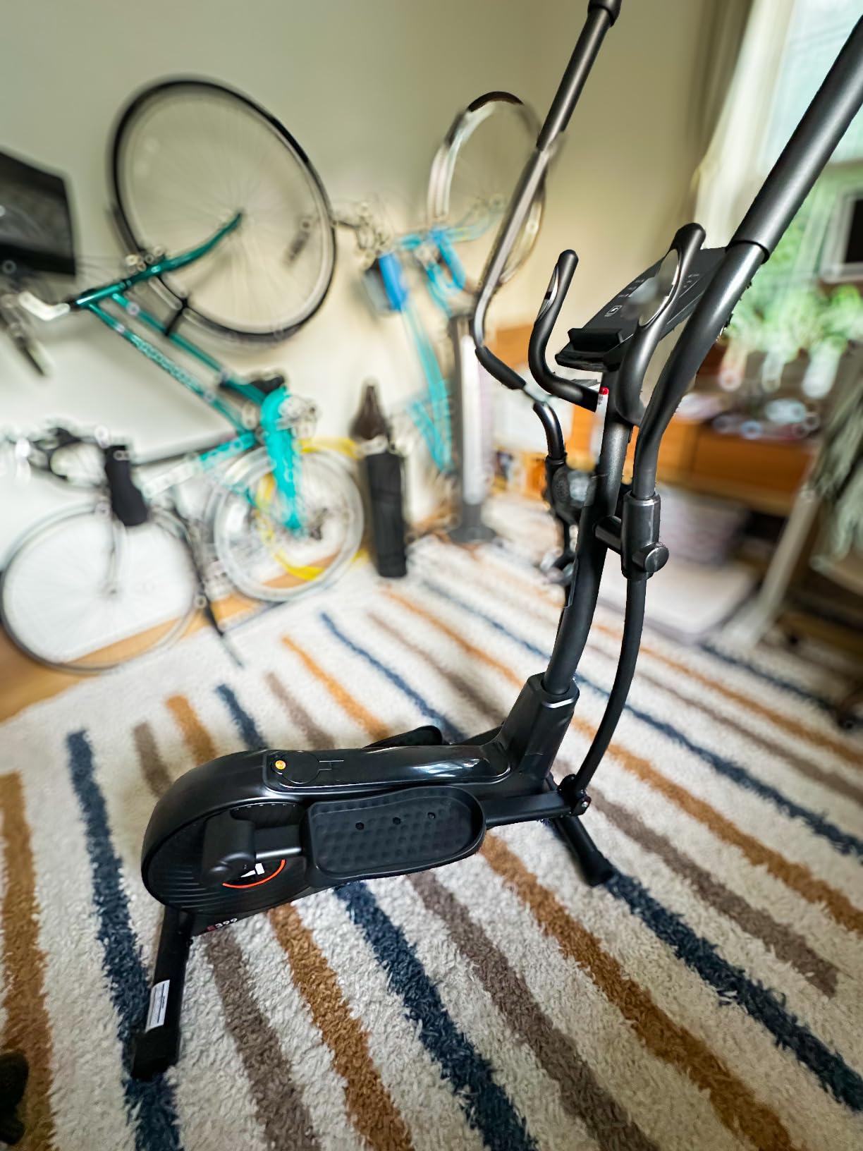 pooboo Elliptical Machine, Elliptical Exercise Machine with 16-Level Resistance&Quiet Magnetic Driving System, Elliptical Machine for Home with LCD Monitor,15.5-17IN Stride, 350LBS Weight Capacity customer photo 2