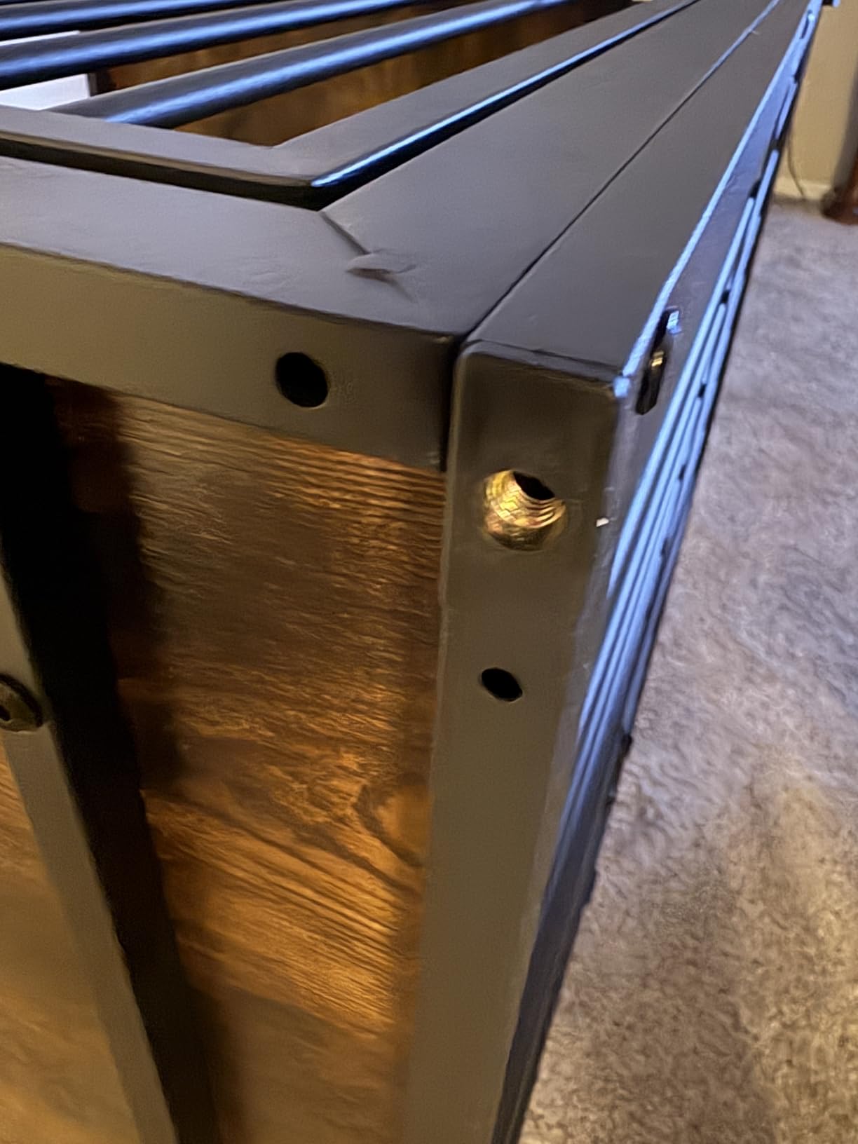 Lyromix 48'' XXL Dog Crate Furniture with 3 Doors, Wooden Crate End Table Heavy Duty Indoor Combination Cage for Medium to Large Dogs, Multiple Units Can be Combined customer photo 2