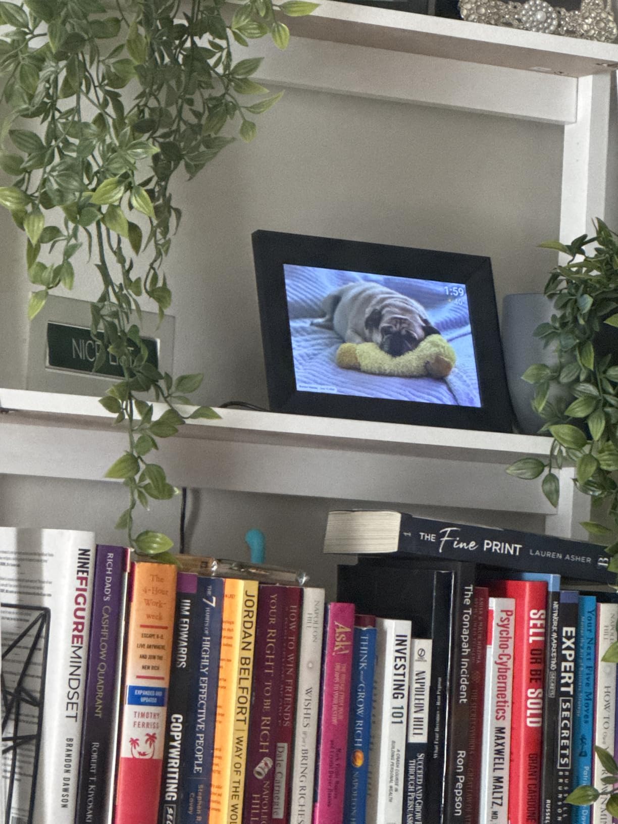 Frameo 10.1 Inch WiFi Digital Picture Frame with 32GB Memory, 1280 x 800 IPS Touch Screen Smart Electronic Photo Frame, Wall Mountable, Auto-Rotate, Share Photos/Videos Via Frameo App from Anywhere customer photo 1