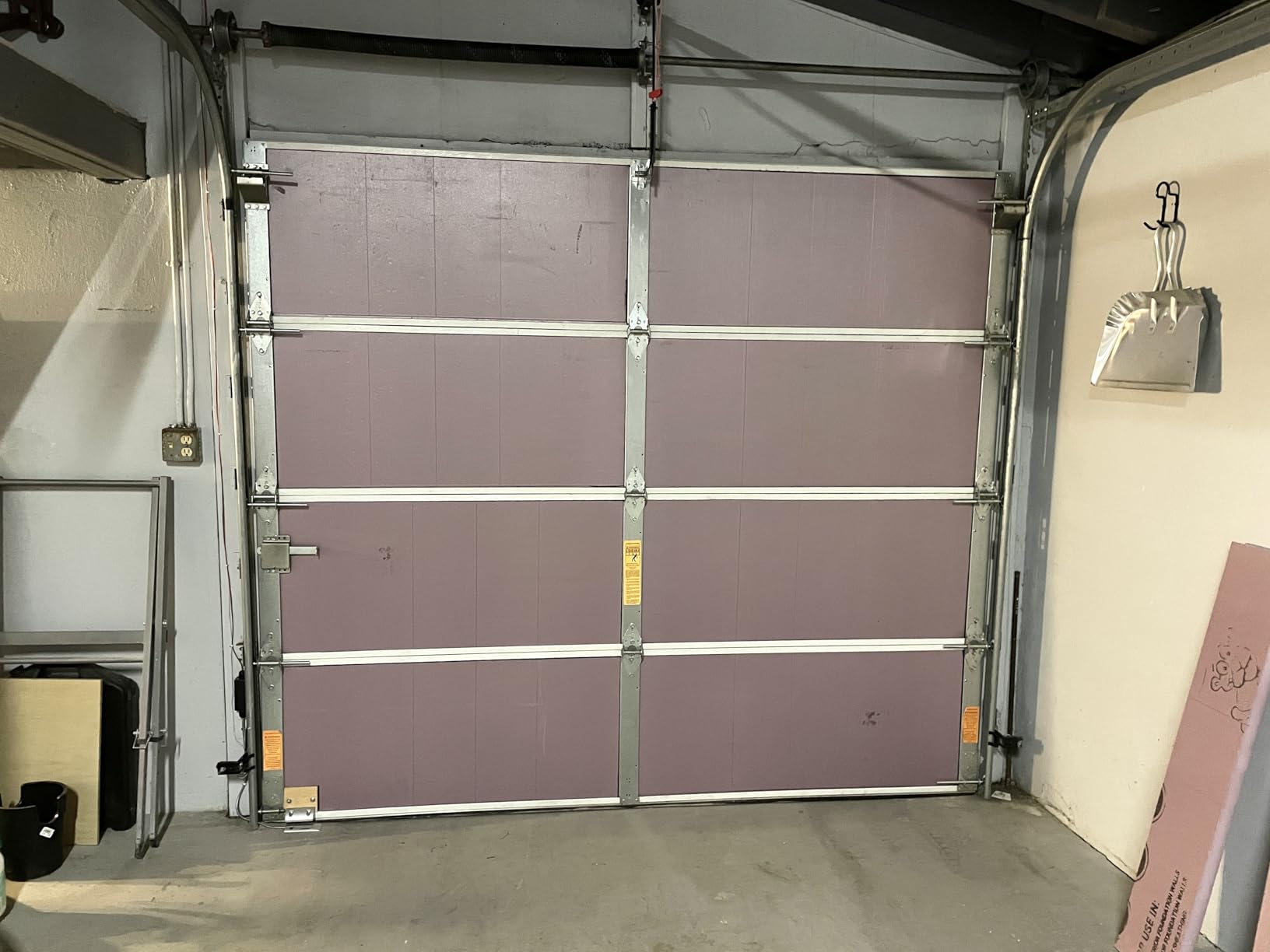 BlueTex Insulation White Reflective Foam Core Tearproof Single Garage Door Insulation Kit 10FT (Wide) x 8FT (HIGH) to Cool Your Garage. Complete DIY Installation Kit (Also Fits 10x7 Door) customer photo 2