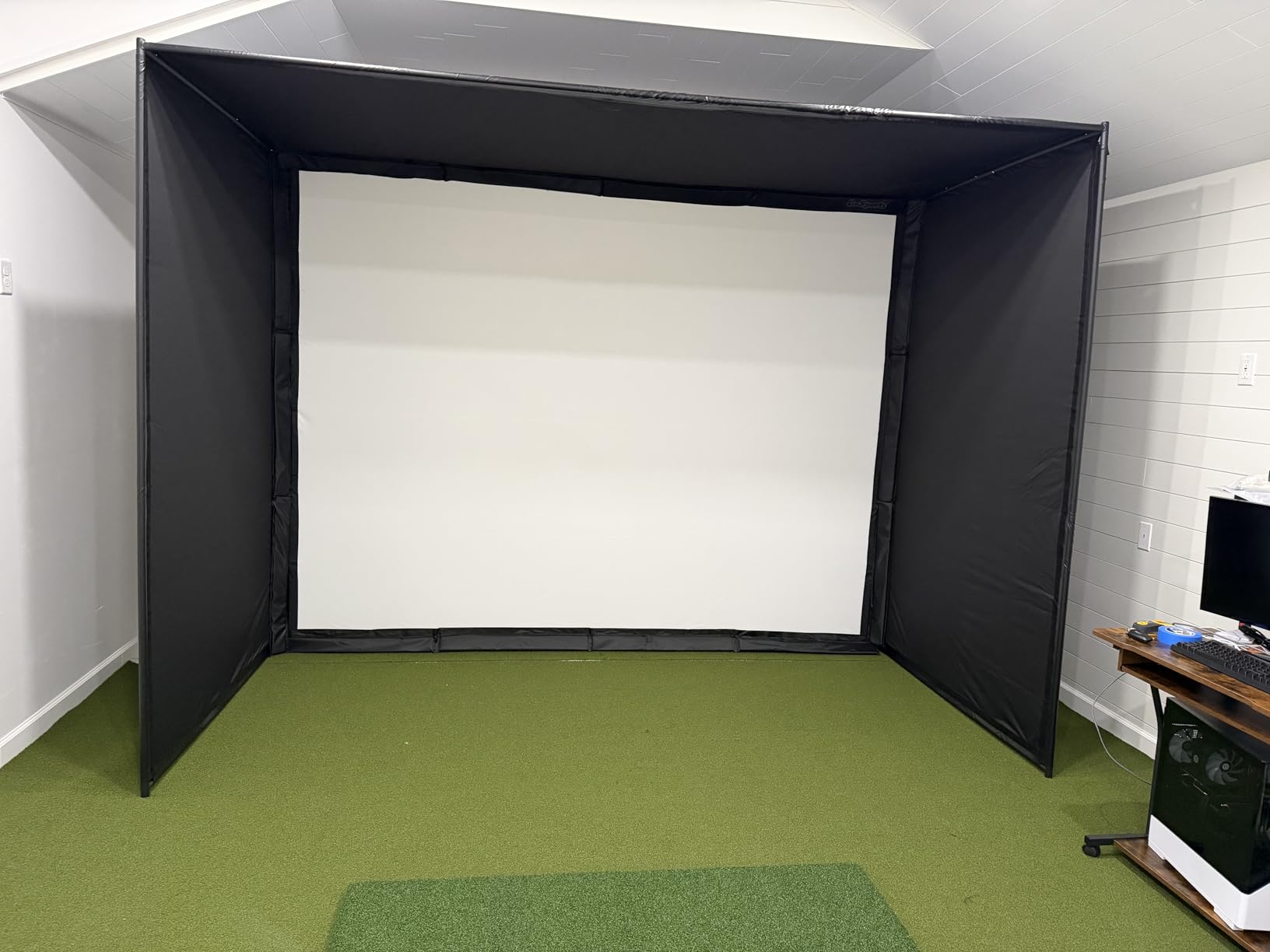GoSports Golf Simulator Enclosure Nets - Complete Set with Frame and HD Impact Screen Kit customer photo 1