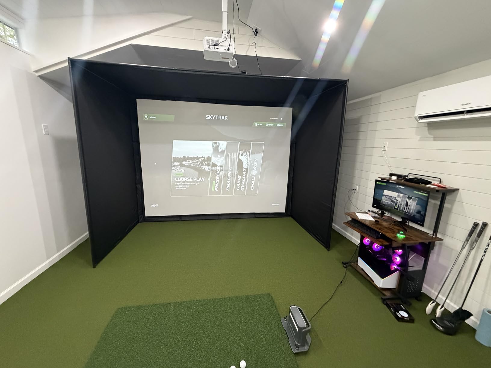 GoSports Golf Simulator Enclosure Nets - Complete Set with Frame and HD Impact Screen Kit customer photo 2