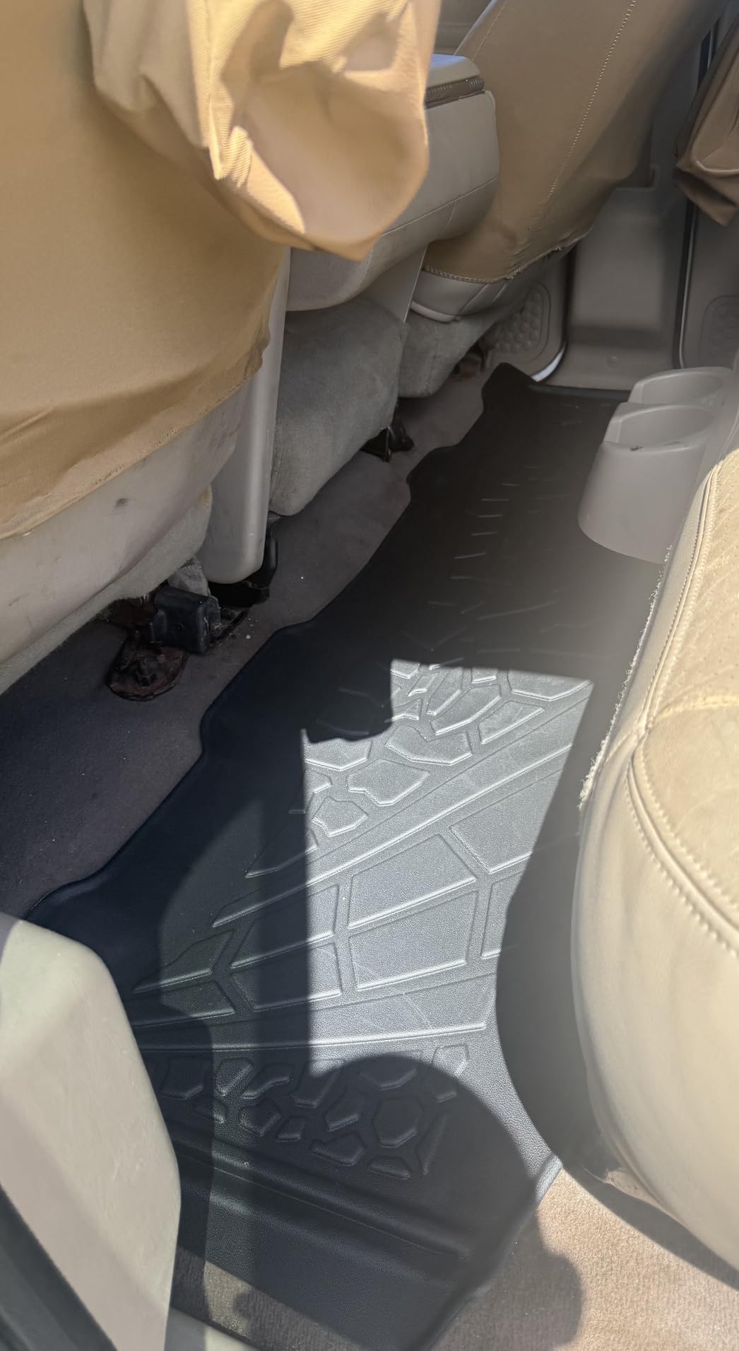 KARPAL Floor Mats for 2015-2025 2026 Ford F-150 SuperCrew (Includes 2022-2026 Lightning), Custom Fit TPE All Weather Ford F150 Accessories 1st & 2nd Row Floor Liner customer photo 2