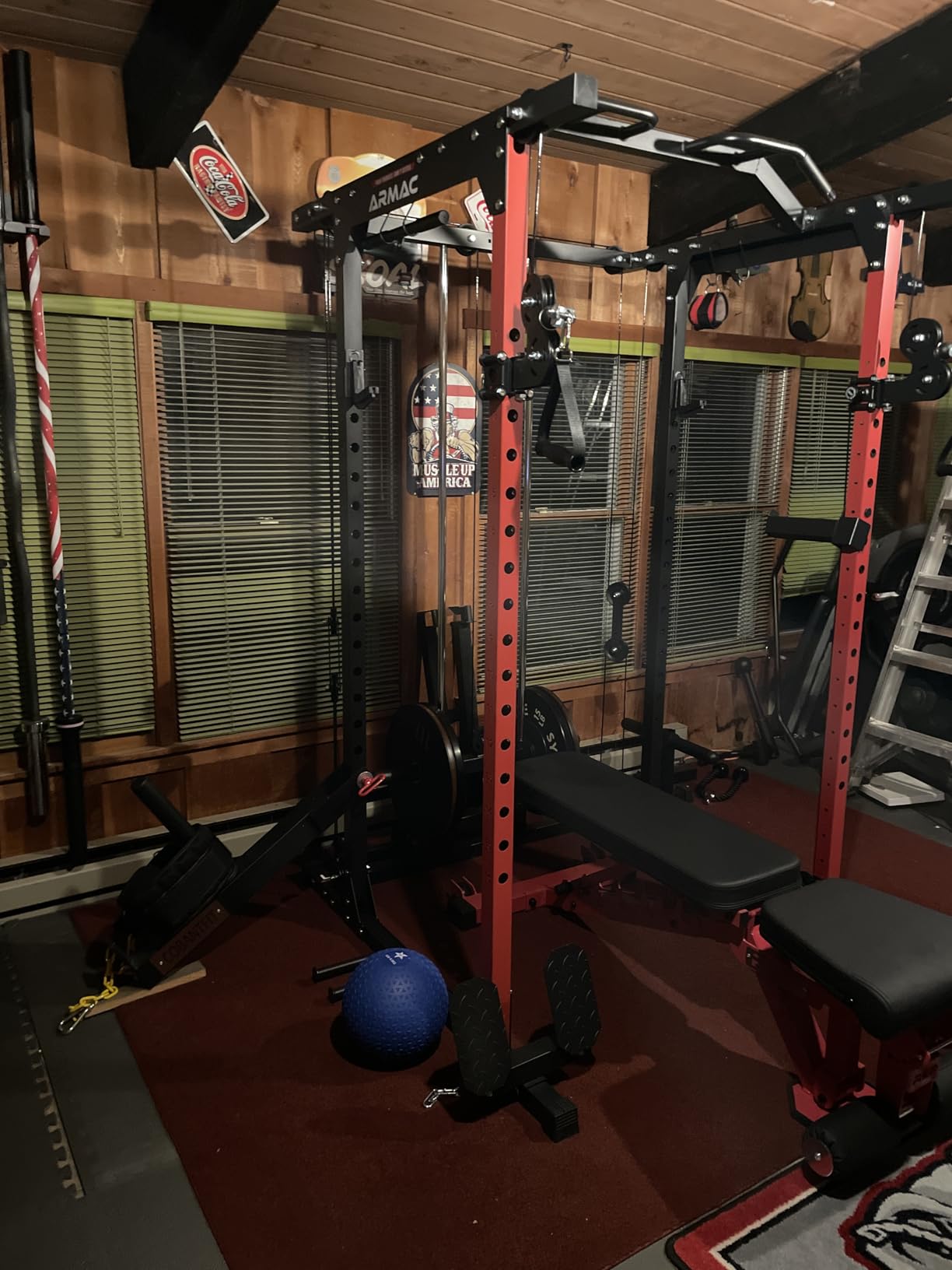 ARMAC Power Cage,1500lbs Multi-Function Power Rack with Adjustable Cable Crossover System customer photo 2