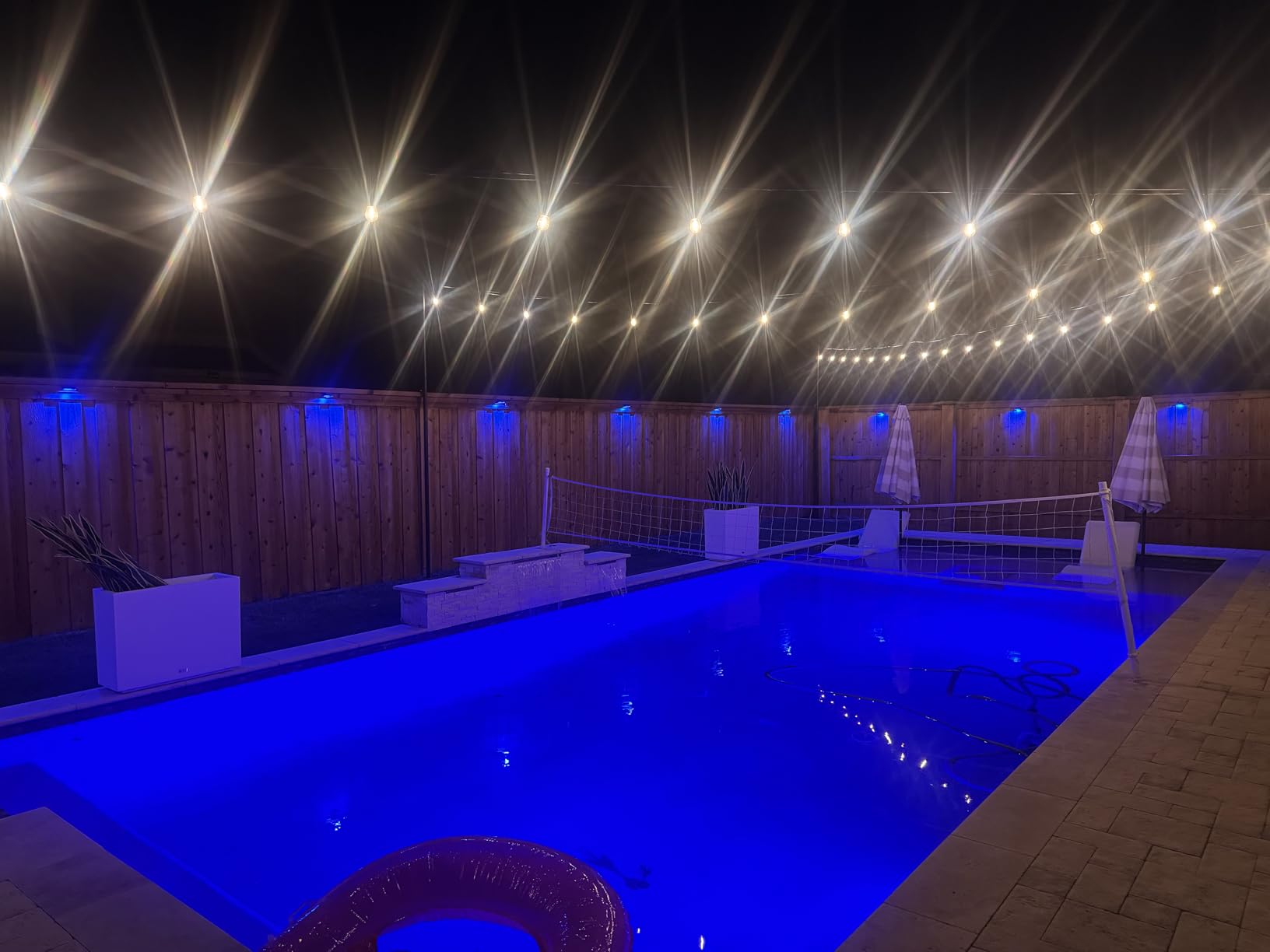 Govee Outdoor Deck Lights, RGBIC Outdoor Lights with 4000K White Light, IP65 Smart Fence Lights with App Control, Voice Control, LED Path Light for Outdoor Decor, Wired 6 Packs (32.8ft) customer photo 1