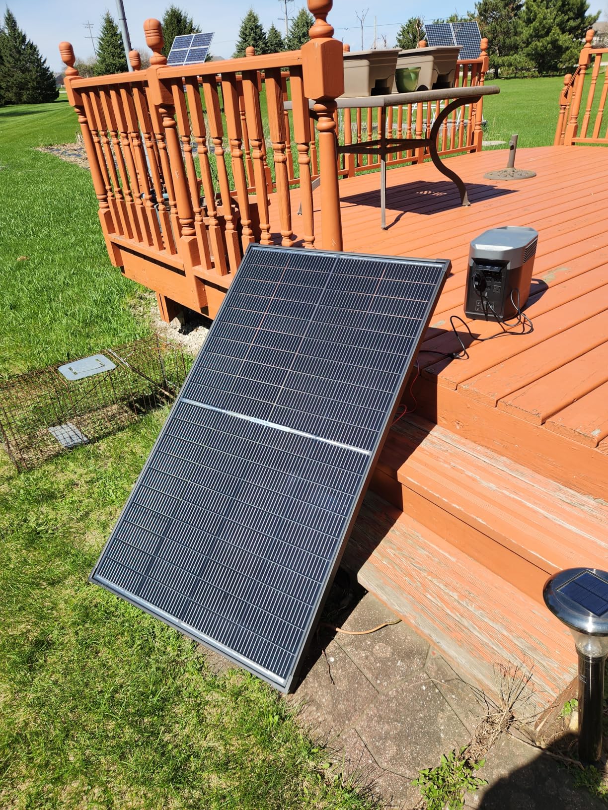 N-Type 16BB 200W Bifacial Solar Panel, 200 Watt Solar Panel for 12V Battery Systems, 25% High Efficiency, Dual-Module Parallel Anti-Shade Design, for RV Van Marine Home Rooftop Off-Grid customer photo 1