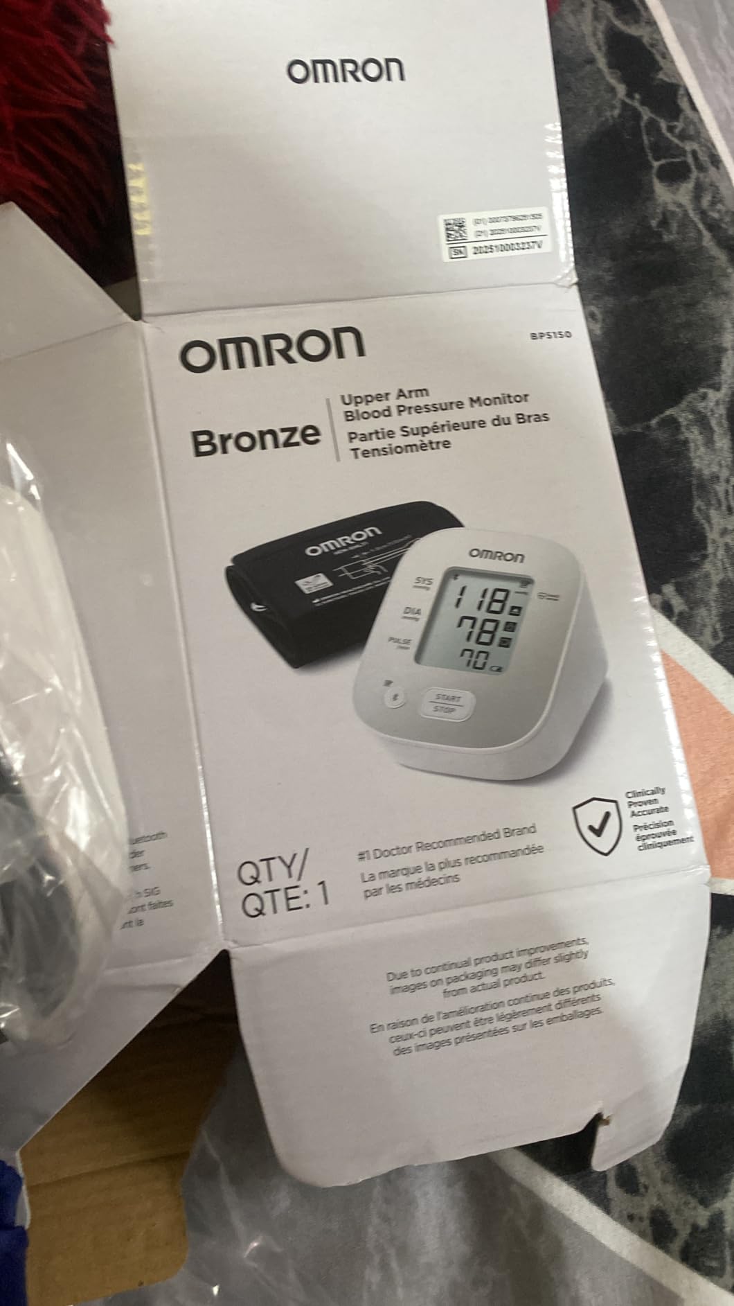 OMRON Bronze Blood Pressure Monitor for Home Use & Upper Arm Blood Pressure Cuff - #1 Doctor & Pharmacist Recommended Brand - Clinically Validated - Connect App customer photo 2