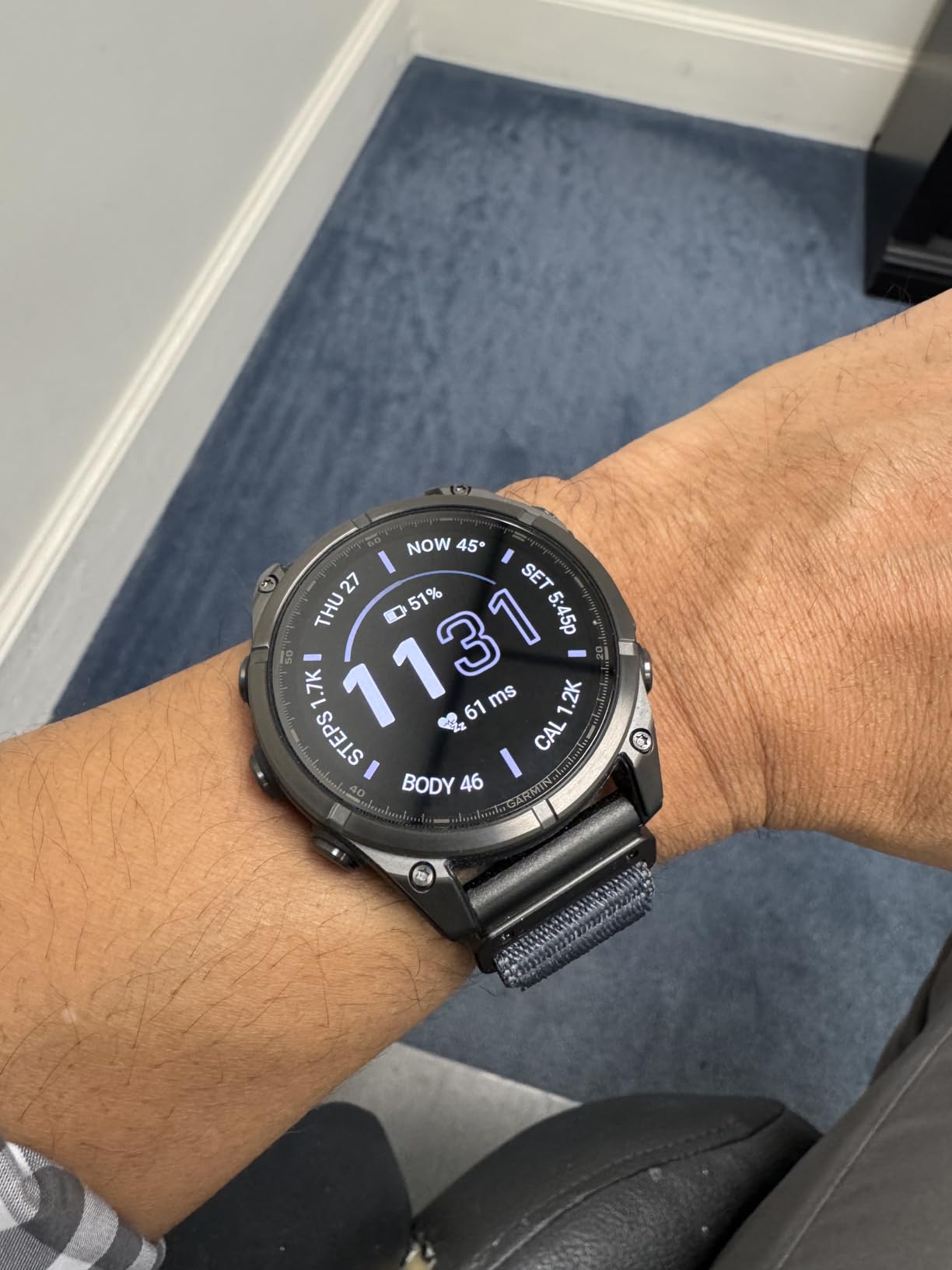 Garmin fēnix® 8 - 51 mm, AMOLED, Sapphire, Premium Multisport GPS Smartwatch, Long-Lasting Battery Life, Dive-Rated, Built-in LED Flashlight, Carbon Gray DLC Titanium with Pebble Gray Band customer photo 2
