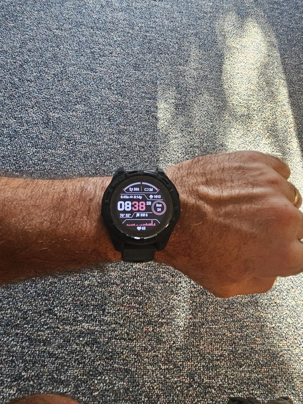 fēnix 8 - 47 mm, Solar, Sapphire, Premium Multisport GPS Smartwatch, Long-Lasting Battery Life, Dive-Rated, Built-in LED Flashlight, Carbon Gray DLC Titanium customer photo 1