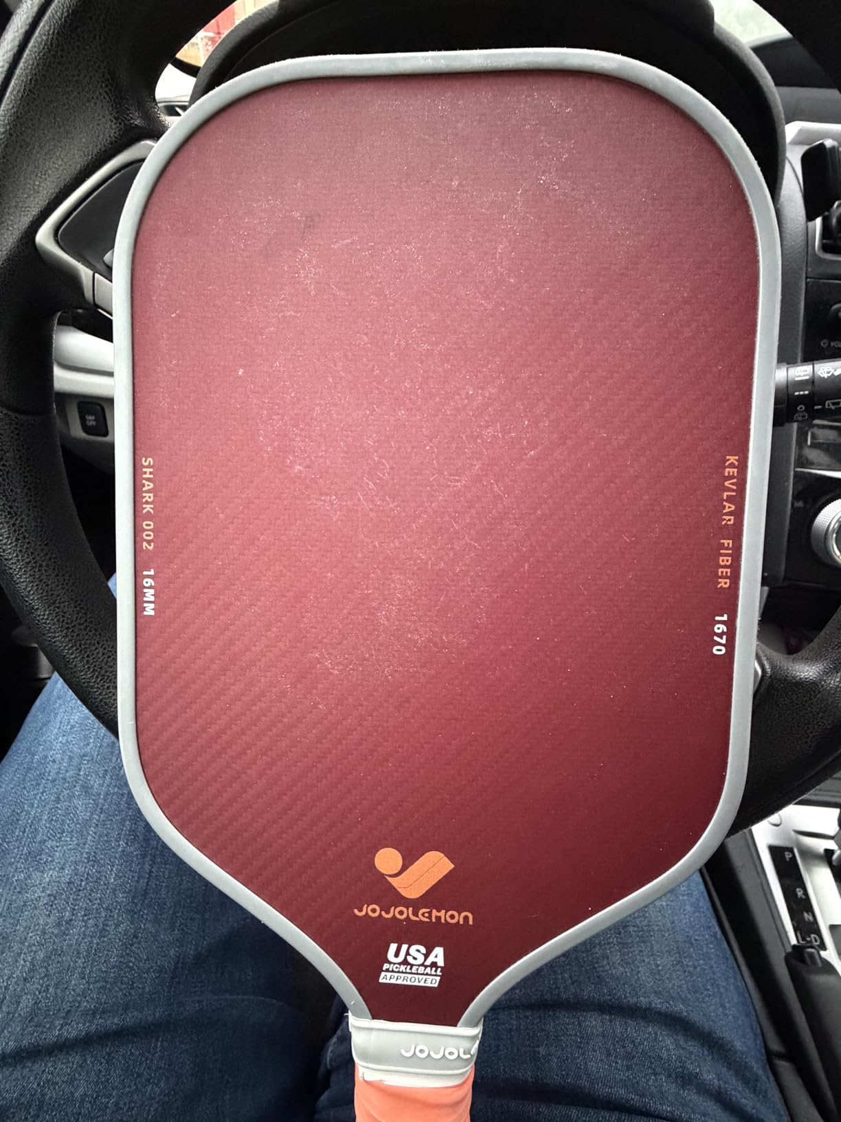 JOJOLEMON Carbon Fiber Pickleball Paddle 16mm Shark Power Core customer photo 2