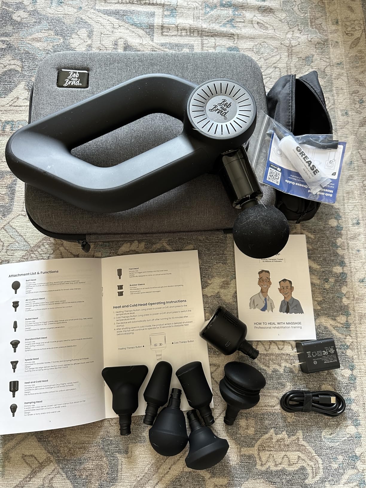 BOB AND BRAD D6 Pro Plus Massage Gun with Heat, Deep Tissue Percussion with 16mm Amplitude, Professional Muscle Massager Gun for Athletes, Quiet Electric Handheld Massager customer photo 2