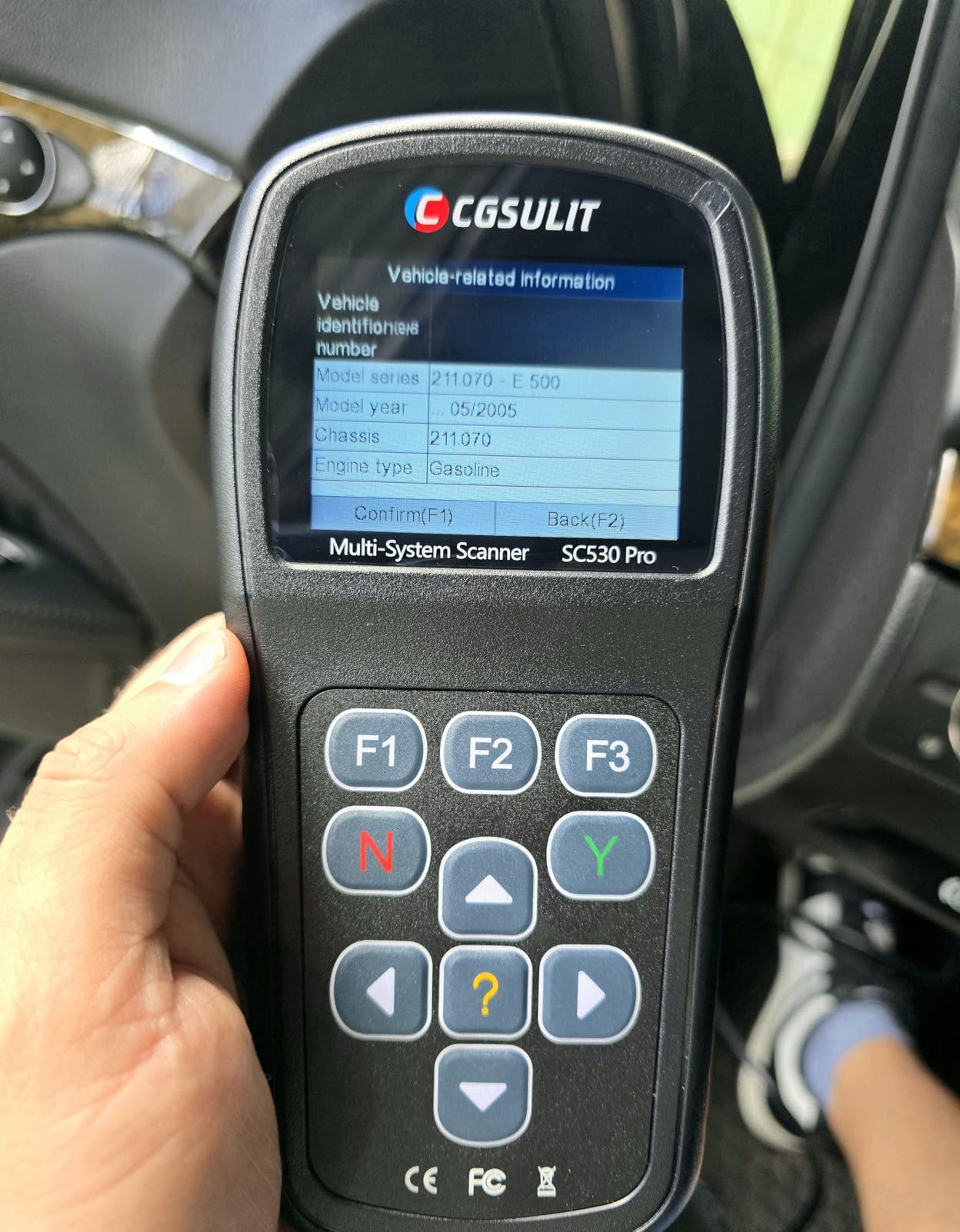 CGSULIT SC530 Pro OBD2 Scanner Diagnostic Scan Tool for Mercedes Benz, 2025 Full System Car Code Reader with 20+ Services, ABS Bleed, Oil/EPB/SRS/SAS/TCM/BMS/T-hrottle Reset, Auto VIN, Free Update customer photo 1
