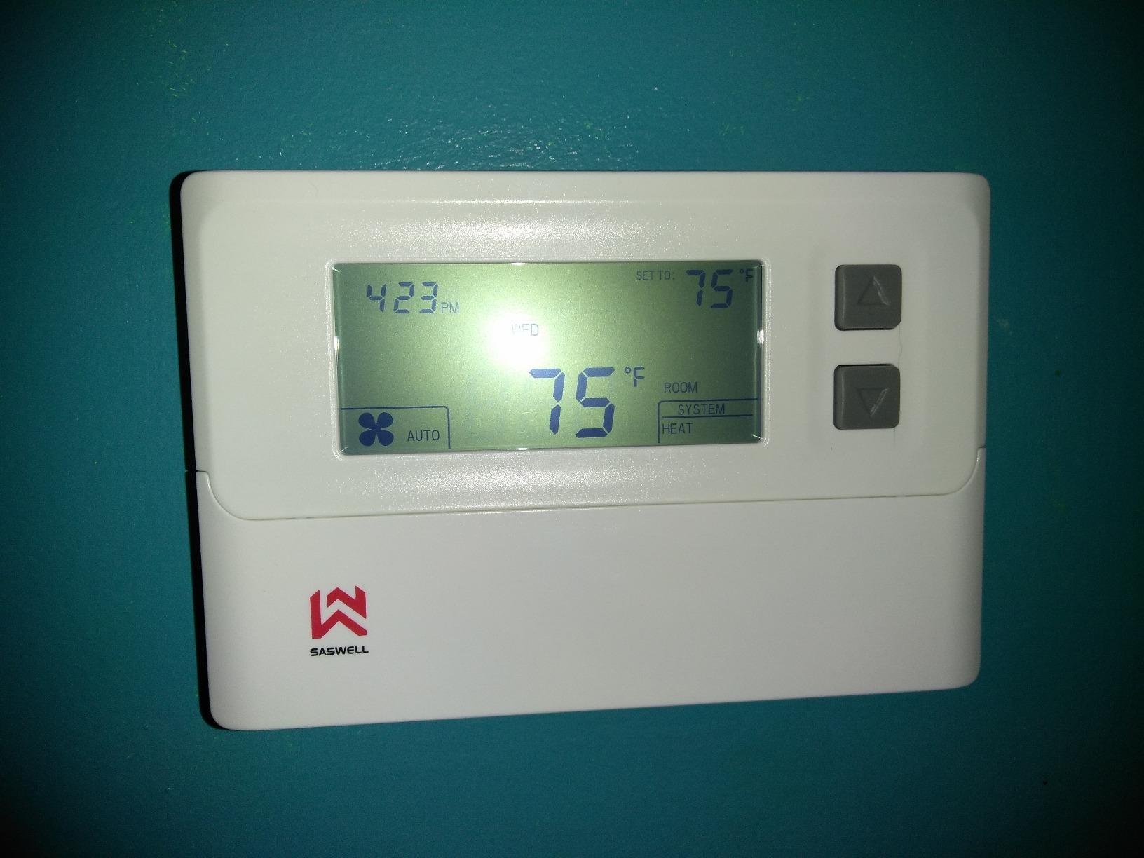 Smart Thermostat 3H/2C, WiFi Household Thermostat for Heat Pump and Conventional Multi-Stage System, Easy DIY Installation, Voice Control, Support Alexa and Google Home customer photo 1