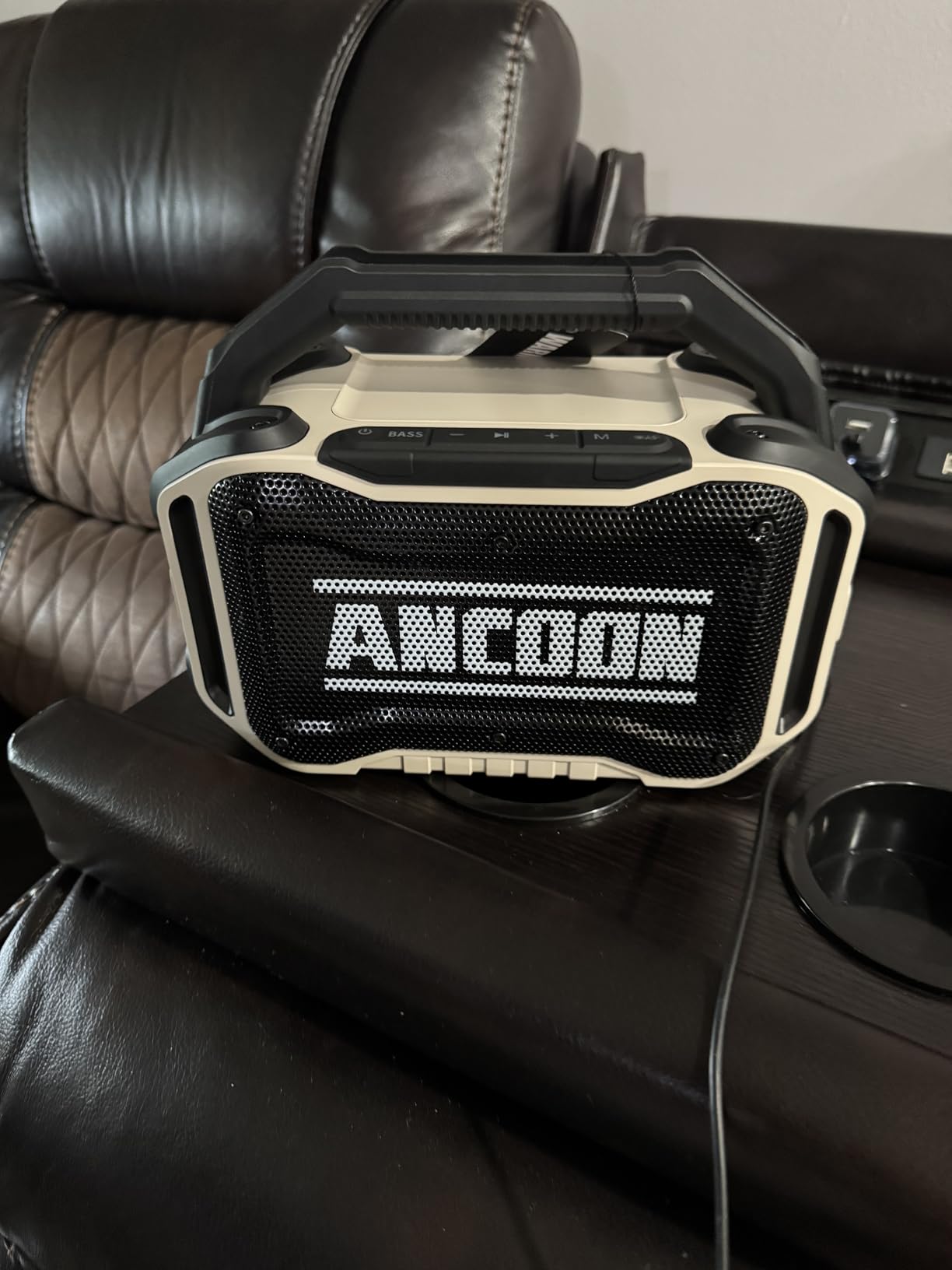 ANCOON Speakers Bluetooth Wireless: 80W(Peak) Loud Speaker with Bass, 20H Playtime, IPX6 Waterproof, Large Jobsite Speakers for Work, Outdoor, Workshop, Garage, Portable Speaker with TWS (Black) customer photo 2