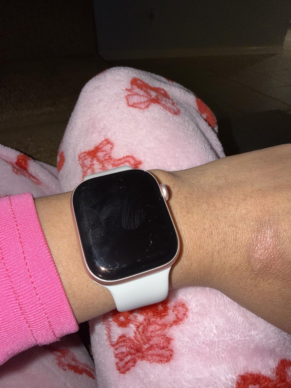 Apple Watch Series 10 [GPS, 46mm] - Silver Aluminum Case with Denim Sport Band, S/M (Renewed) customer photo 1