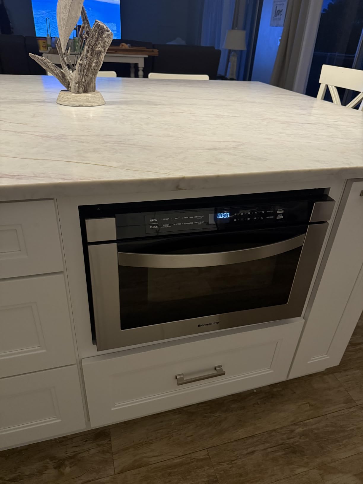 24 Inch Built-in Microwave Drawer, ThermoMate 1.2 Cu. Ft. Microwave Drawer with Automatic Presets, 1000 Watts with 11 Power Levels, Touch Controls, Sensor Cooking, Defrosting Rack, Stainless Steel customer photo 3