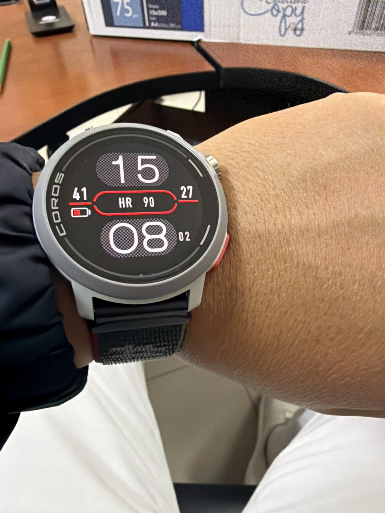 COROS PACE Pro GPS Sport Watch, 1.3-inch AMOLED Touchscreen, Fastest in Class Processor Running Watch, 20 Days Battery Life, Navigation with Global Offline Maps, Sleep Tracking, Running - Black customer photo 2