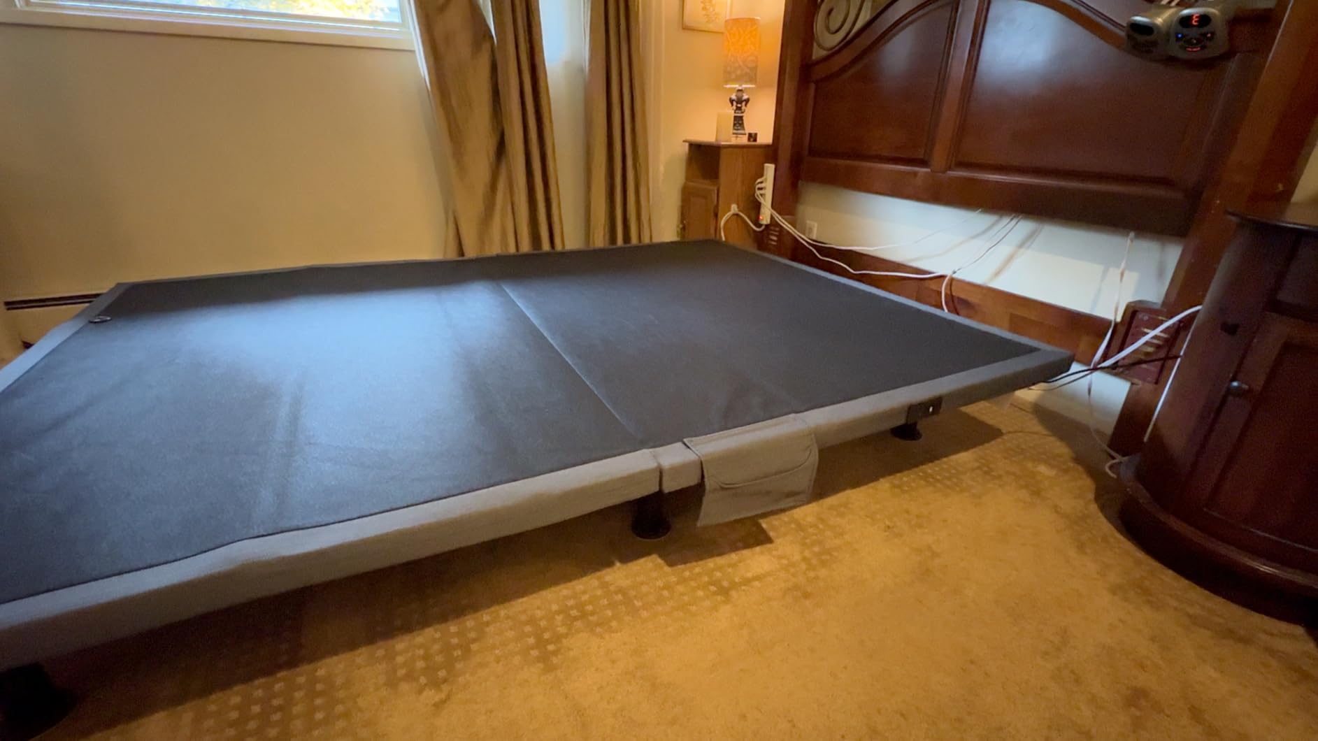 Amada Split King Adjustable Bed Frame with Massage, Adjustable Bed Base with 4 USB Ports & Under-Bed Nightlight, Head & Foot Incline, Electric Base with 4 Height Options customer photo 2