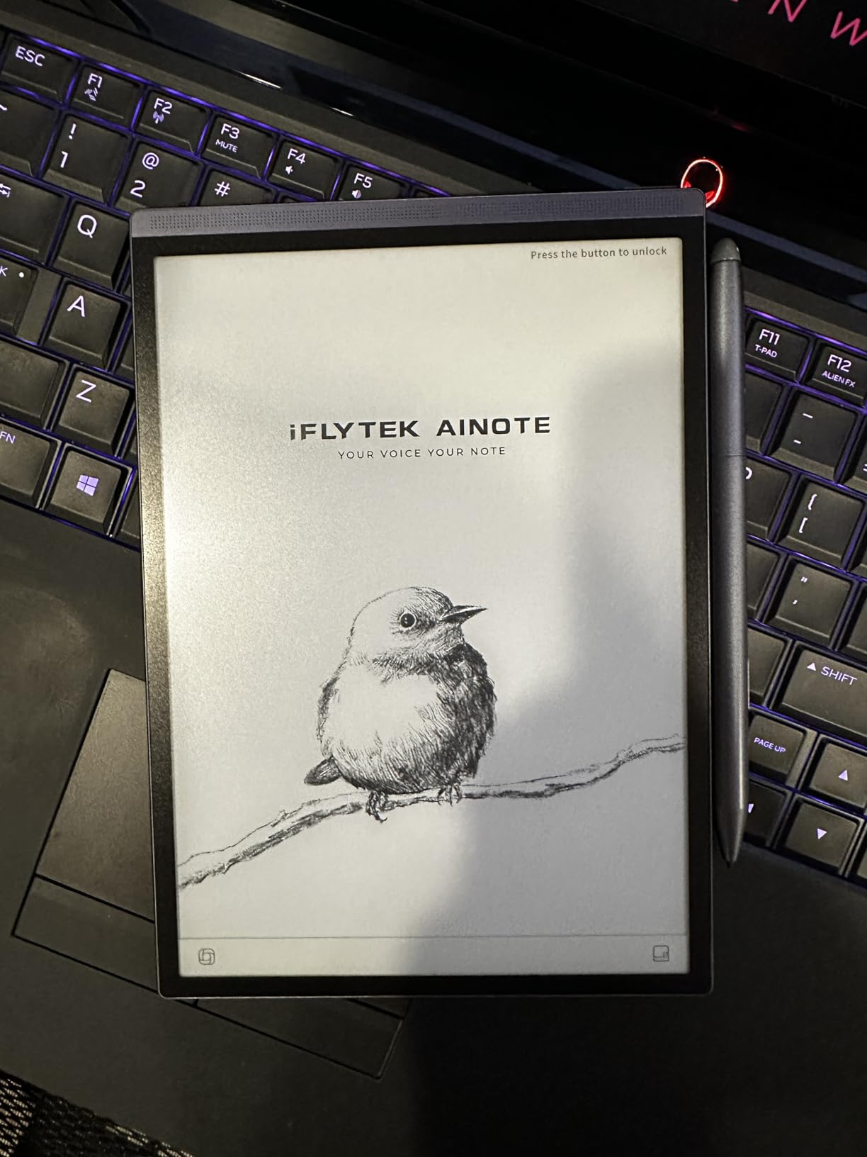 iFLYTEK AINOTE Air 2 Bundle - 8.2 inch E Ink AI Note-taking Tablet with Stylus, 4096 Pressure Levels, Digital Notebook with Voice-to-Text Transcription, Multi-languages Support, Ideal for Meetings & Study customer photo 1
