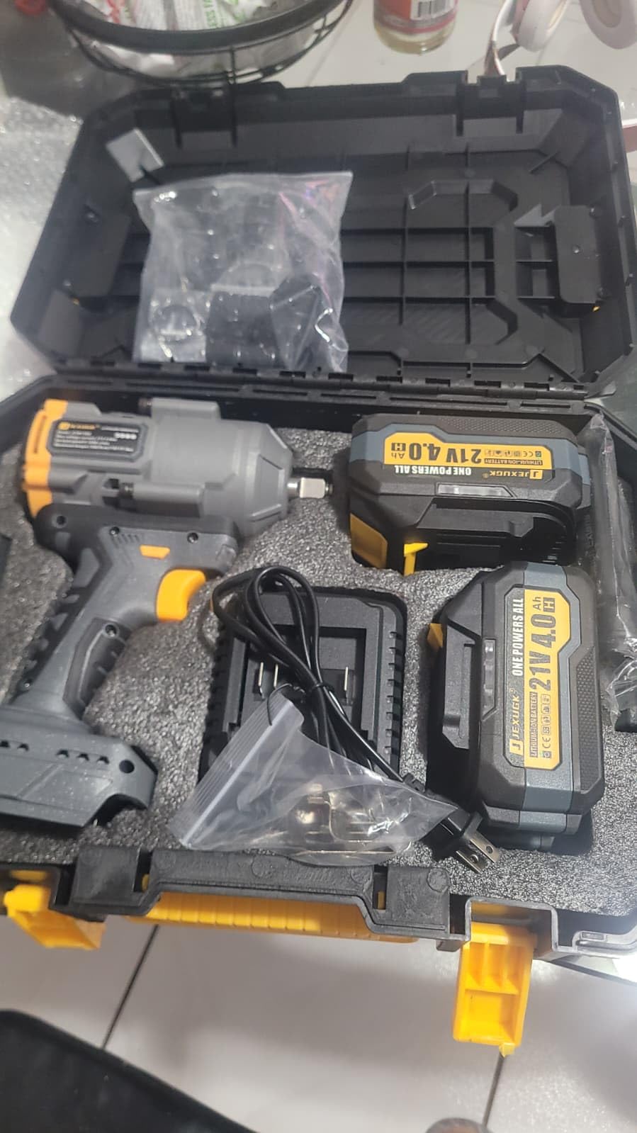 JEXUGK 1500Nm Impact Wrench, 1/2
