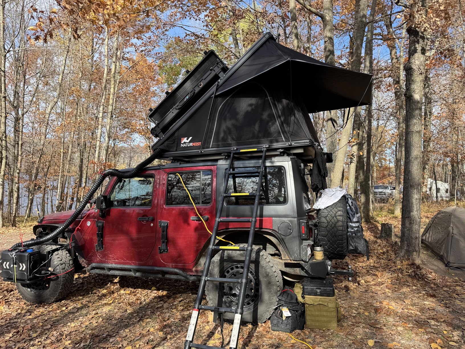 Naturnest Rooftop Tent Hard Shell, Easy Set Up Pop Up Tent for 2 Person Camping - Polaris Plus customer photo 1