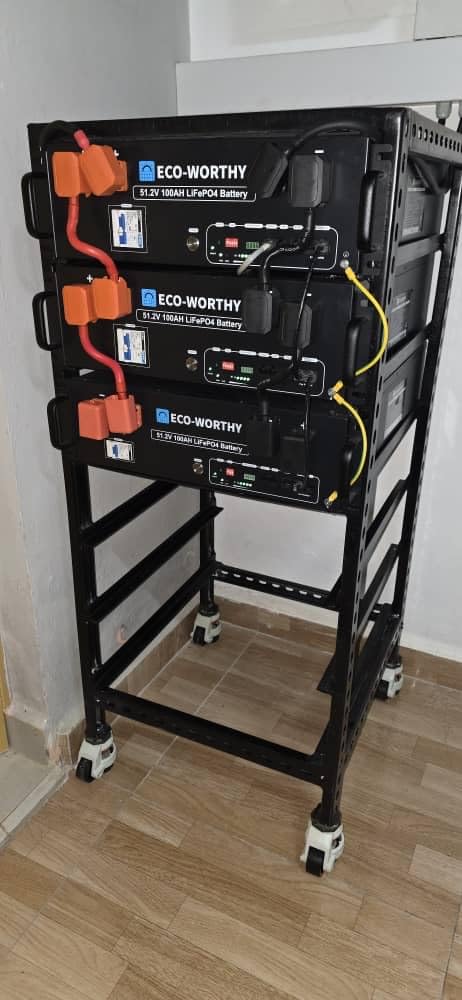 ECO-WORTHY 48V 100Ah LiFePO4 Lithium Battery w/Bluetooth | UL1973 & UL9540A & CEC Listed | 5120Wh Server Rack Battery for Solar Energy Storage, Home Backup Power customer photo 2