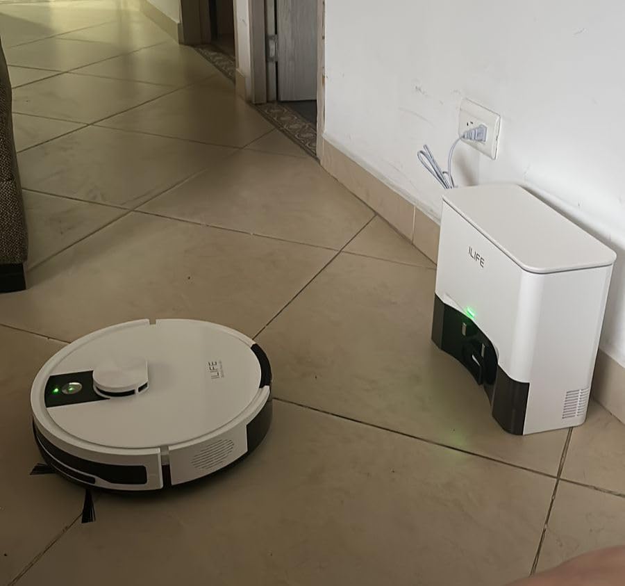 ILIFE A12 Pro Robot Vacuum and Mop Combo, Self Emptying Station for 60 Days, LiDAR Navigation, Home Mapping, No-Go Zones, 2.4G WiFi/App/Alexa/Remote Control, for Hard Floors, 110V customer photo 2