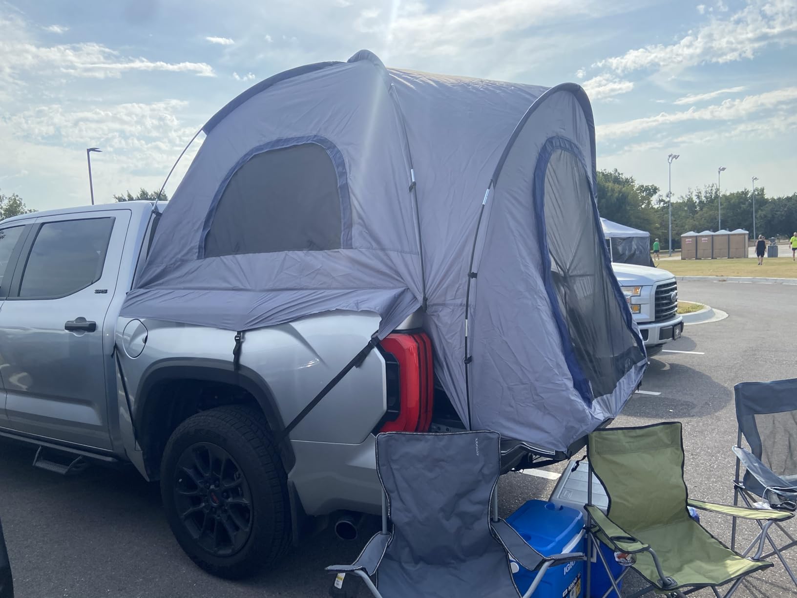 2-Person Truck Bed Tent, PU3000mm Waterproof Canopy with Insect-Prevention Mesh, Durable Anti-Tear Fabric, Easy Setup for Pickup Trucks (Fits 6.5ft Beds) customer photo 2