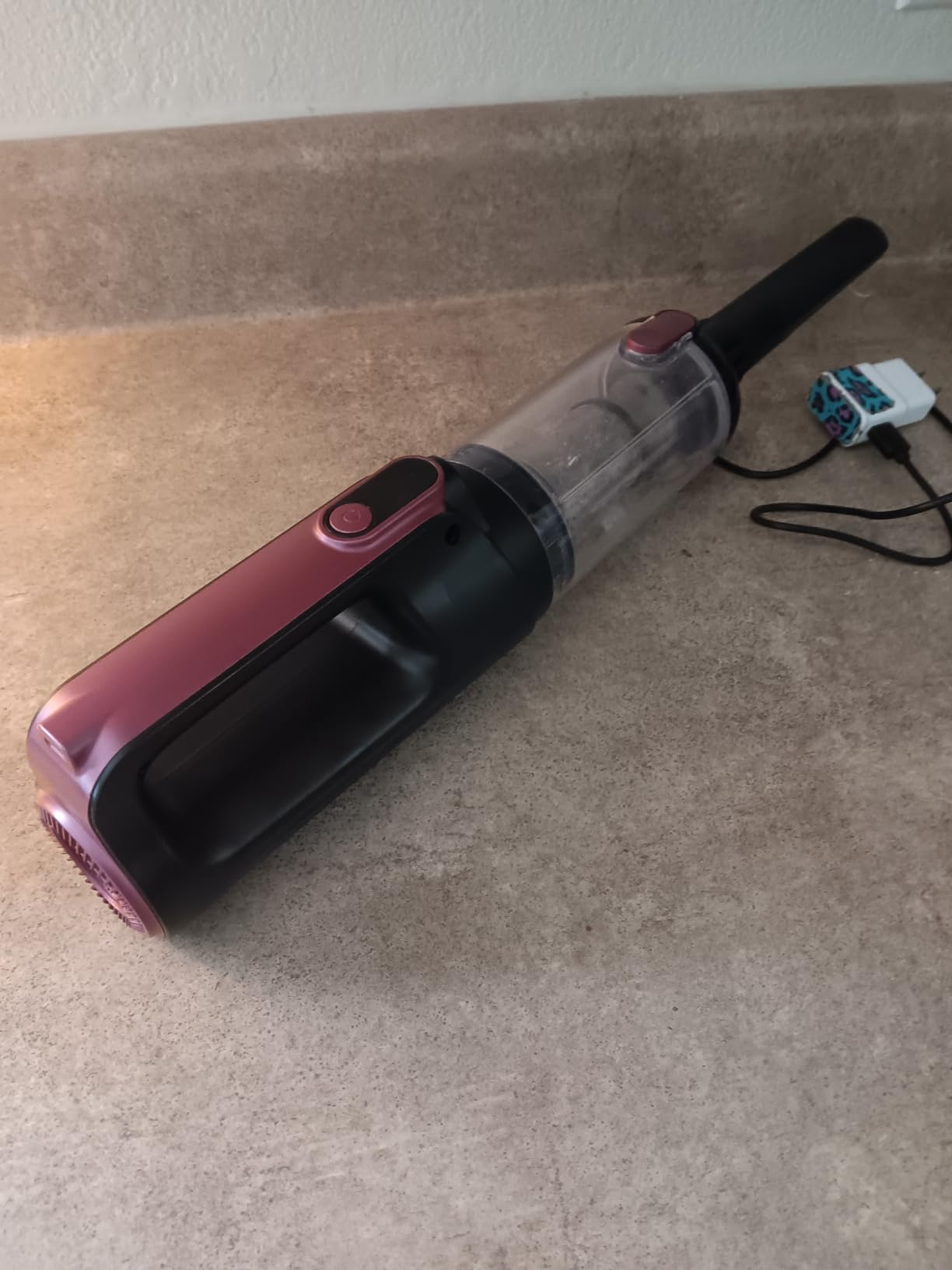 MONOZEL Car Vacuum Portable Cordless, 18000Pa 2 in 1 Vacuum Cleaner & Air Duster, 130W Brushless Motor Handheld Vacuum with 7800mAh Battery, LED Light customer photo 1