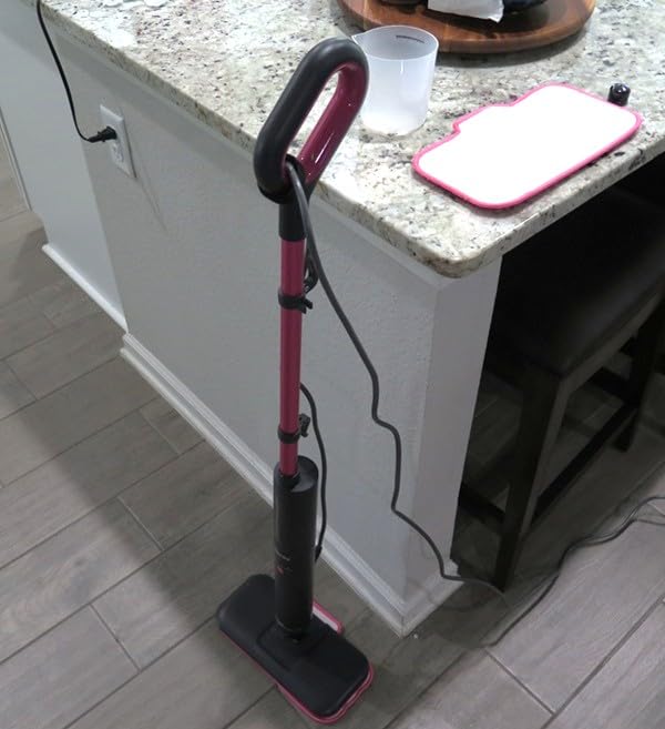 Schenley Steam Mop Cleaner Powerful - 15s Fast Heat-Up, Chemical-Free for Hardwood/Tile/Laminate & Floors/Walls, Washable Pads, 3 Modes for Carpet, Lightweight, Self-Standing, Sleek Design customer photo 2