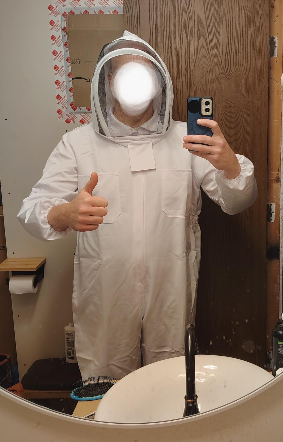 Cieex Bee Suit for Men Women, Beekeeping Suit Sting Proof, Beekeeper Clothing with Glove & Ventilated Hood for Beginner & Professional Beekeepers, Beekeeping Supplies (XXL for 5'7