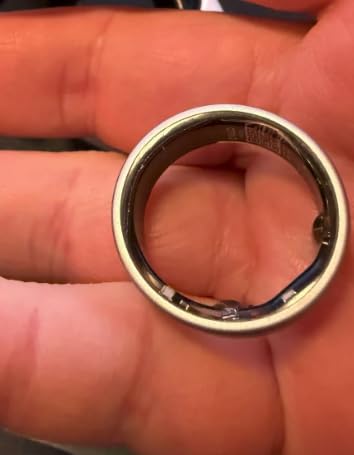 QRNT Smart Ring - Snug Fit - Size Up - Water-Resistant Titanium Fitness Tracker, Tracking for Sleep, Steps, HRV, SpO2 - No Subscription, iOS Android App - Includes 2 Silicone Covers (Silver, 12) customer photo 2